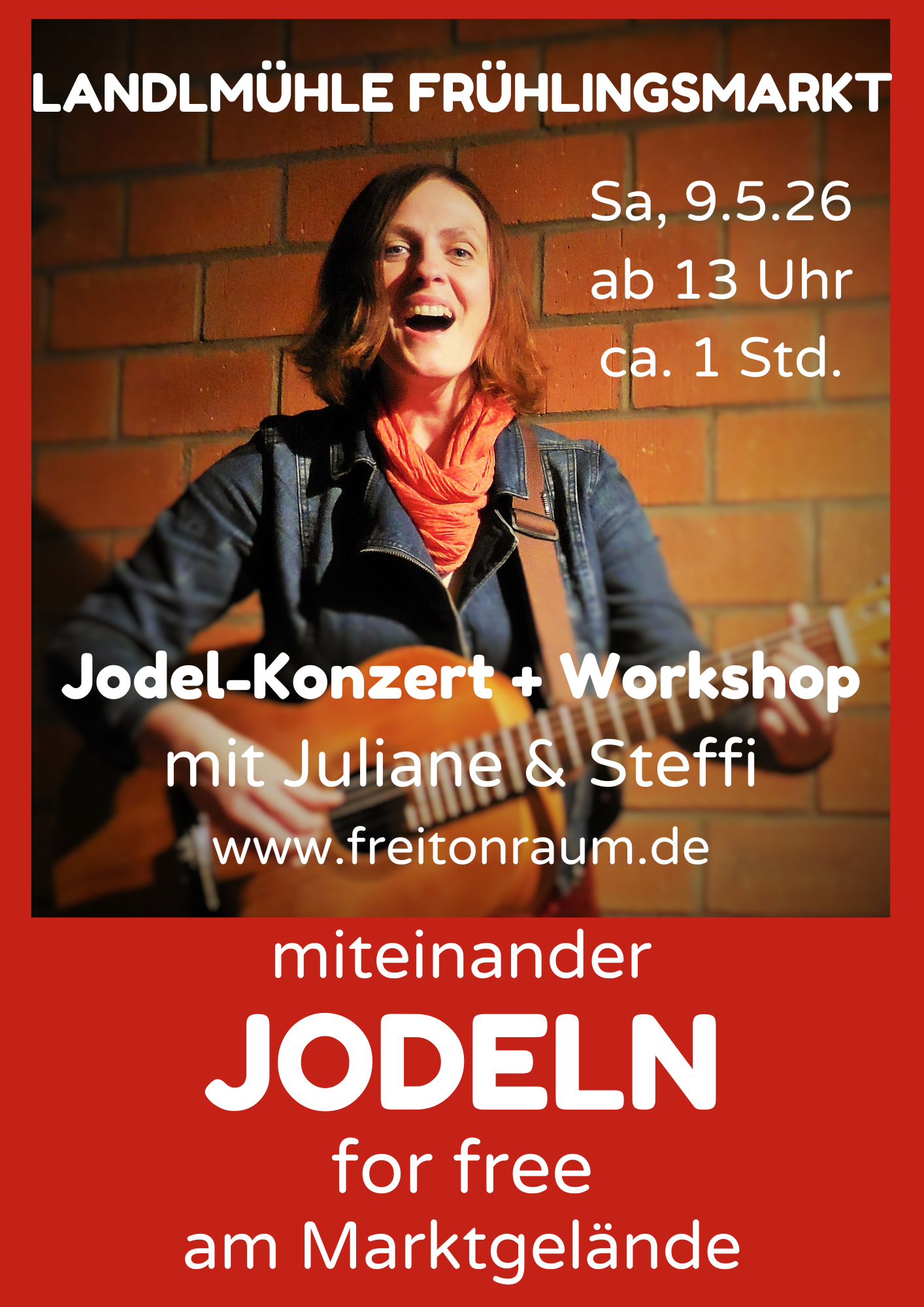 Jodel-Konzert + Workshop auf dem Frühlingsmarkt - mit Juliane und Steffi