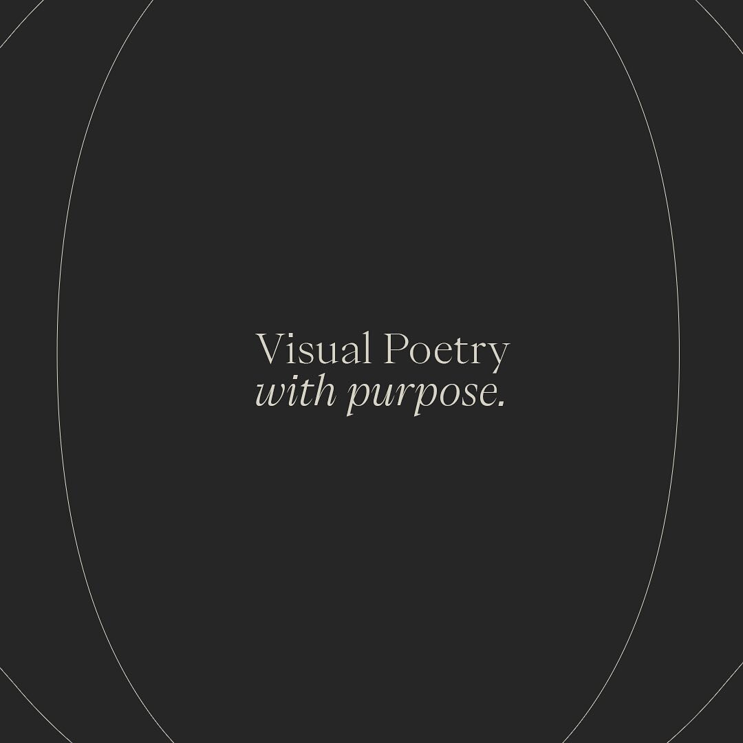 Our mission and our vision penned by the wonderful @taniadekockcommunications 

As soon as we read this, we were like, 🥳 &ldquo;Oh wow, this is it, the nutshell line that sums up why we create!&rdquo;

For us, Visual Poetry with Purpose means creati