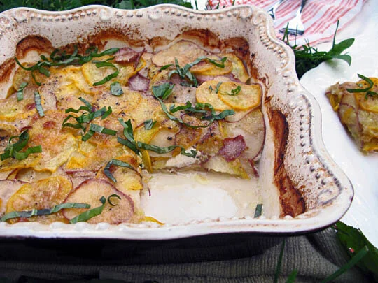 Zucchini & Potato Gratin with Cashew Cream