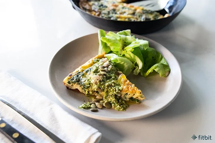Healthy Recipe: Spicy Green Frittata with Pumpkin Seed Chimichurri