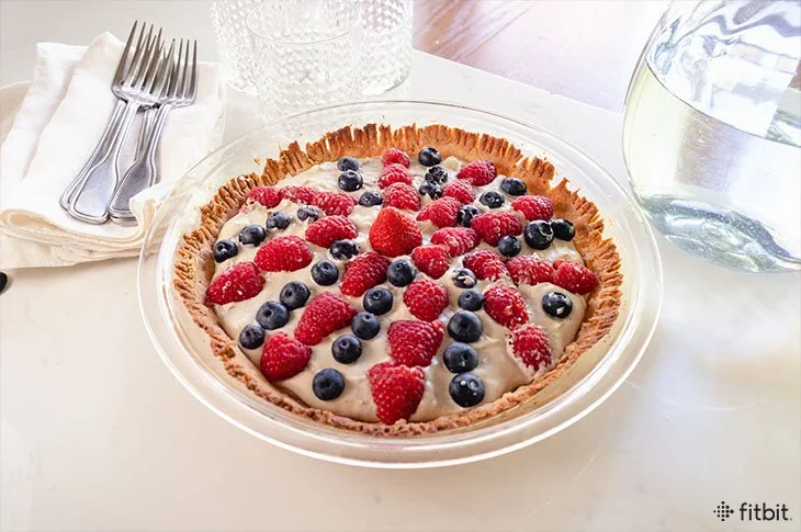 Dessert Recipe: Vegan Summer Berry Tart with Sweet Cashew Cream and Buckwheat Crust