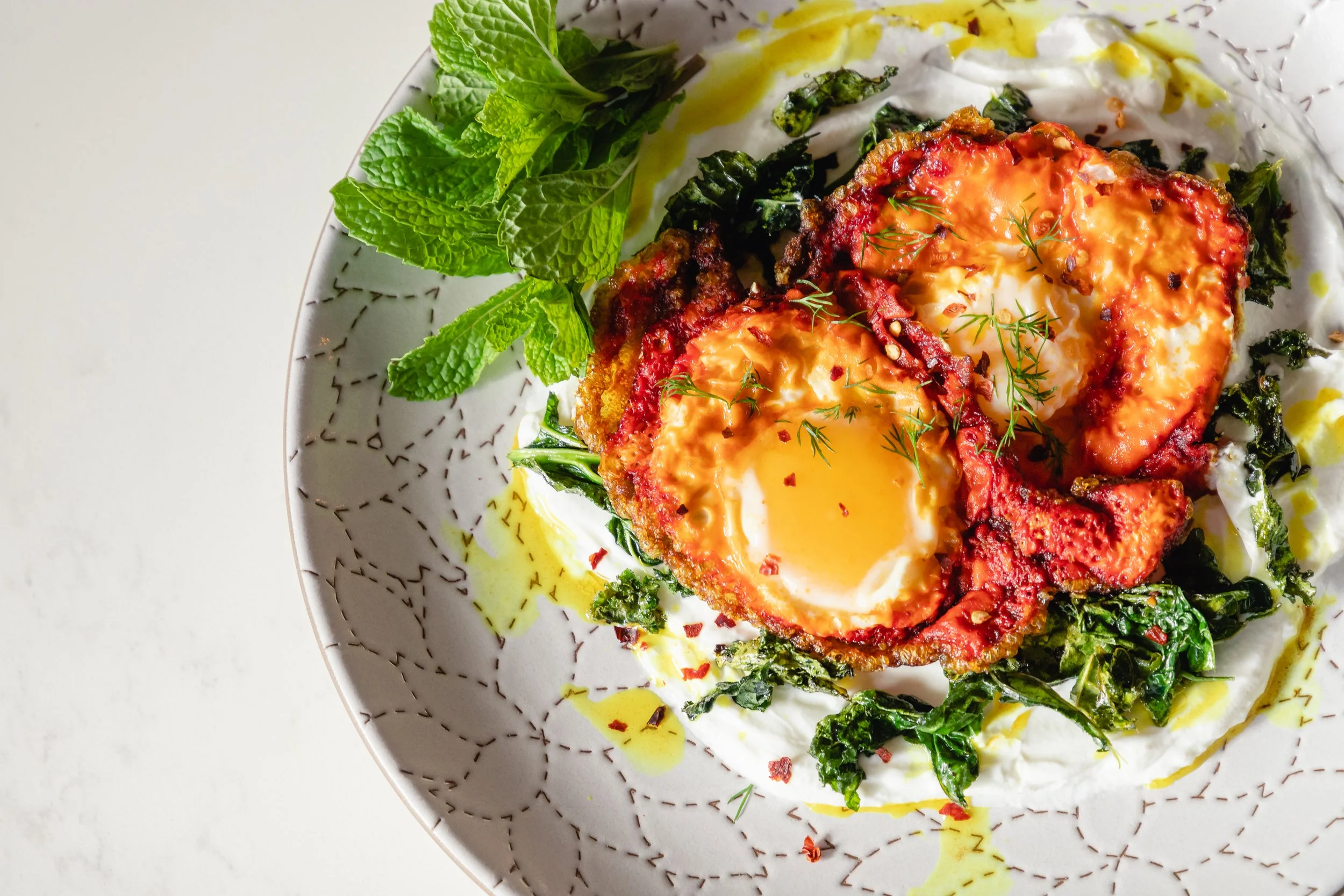 Turkish-Style Turmeric Eggs         with Yogurt&nbsp;