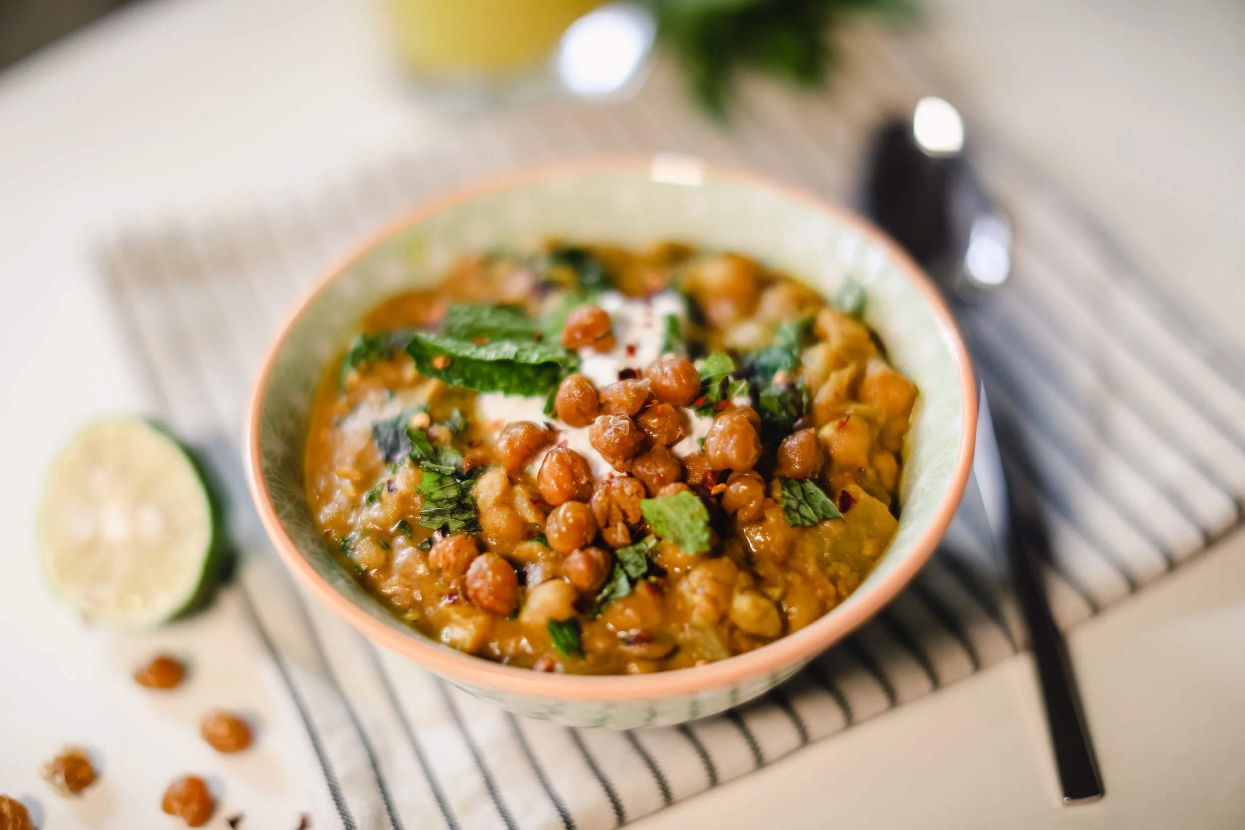 Coconut Ginger Chickpea Stew