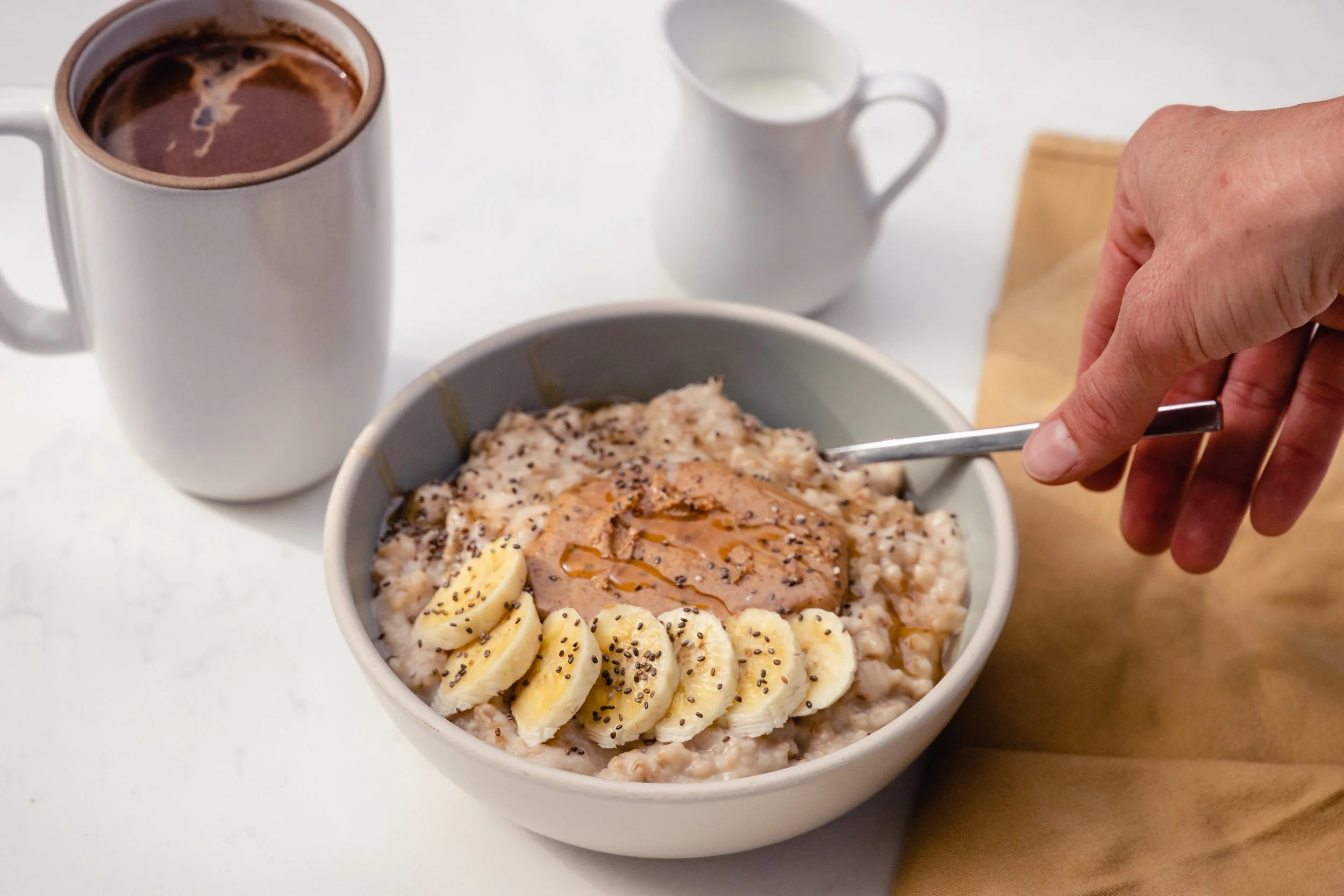 Almond Butter and Honey Overnight Oats