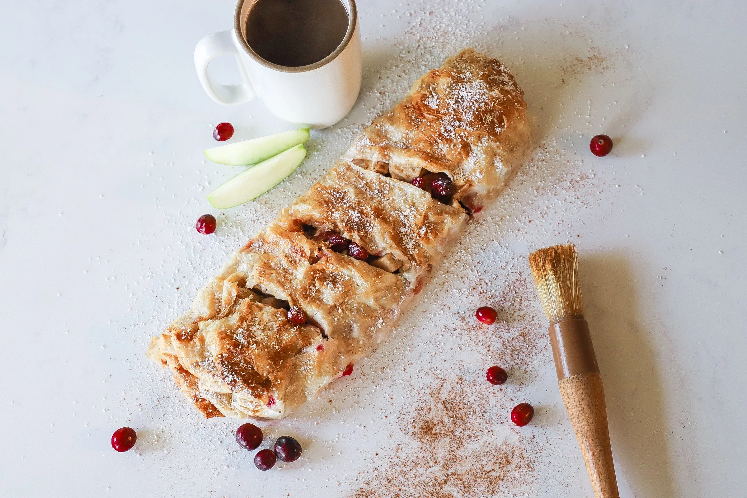 Cranberry Apple Strudel
