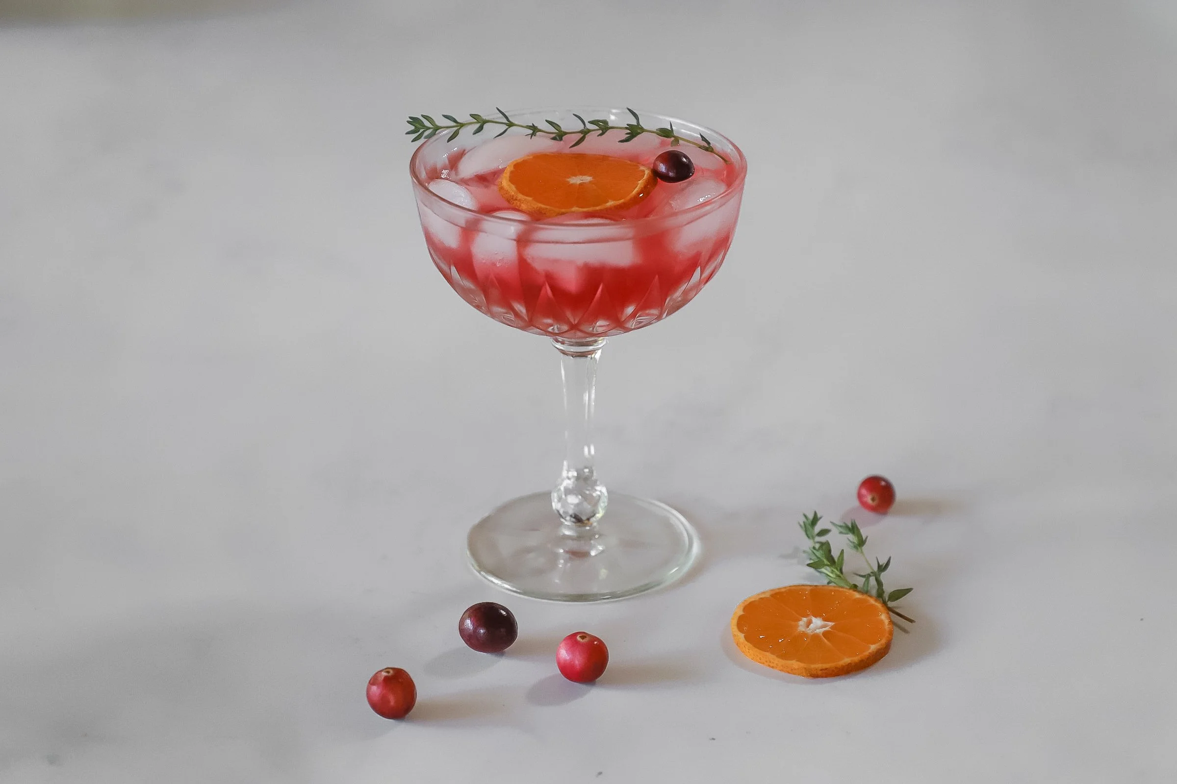 Cranberry Ginger Holiday Shrub Mocktail