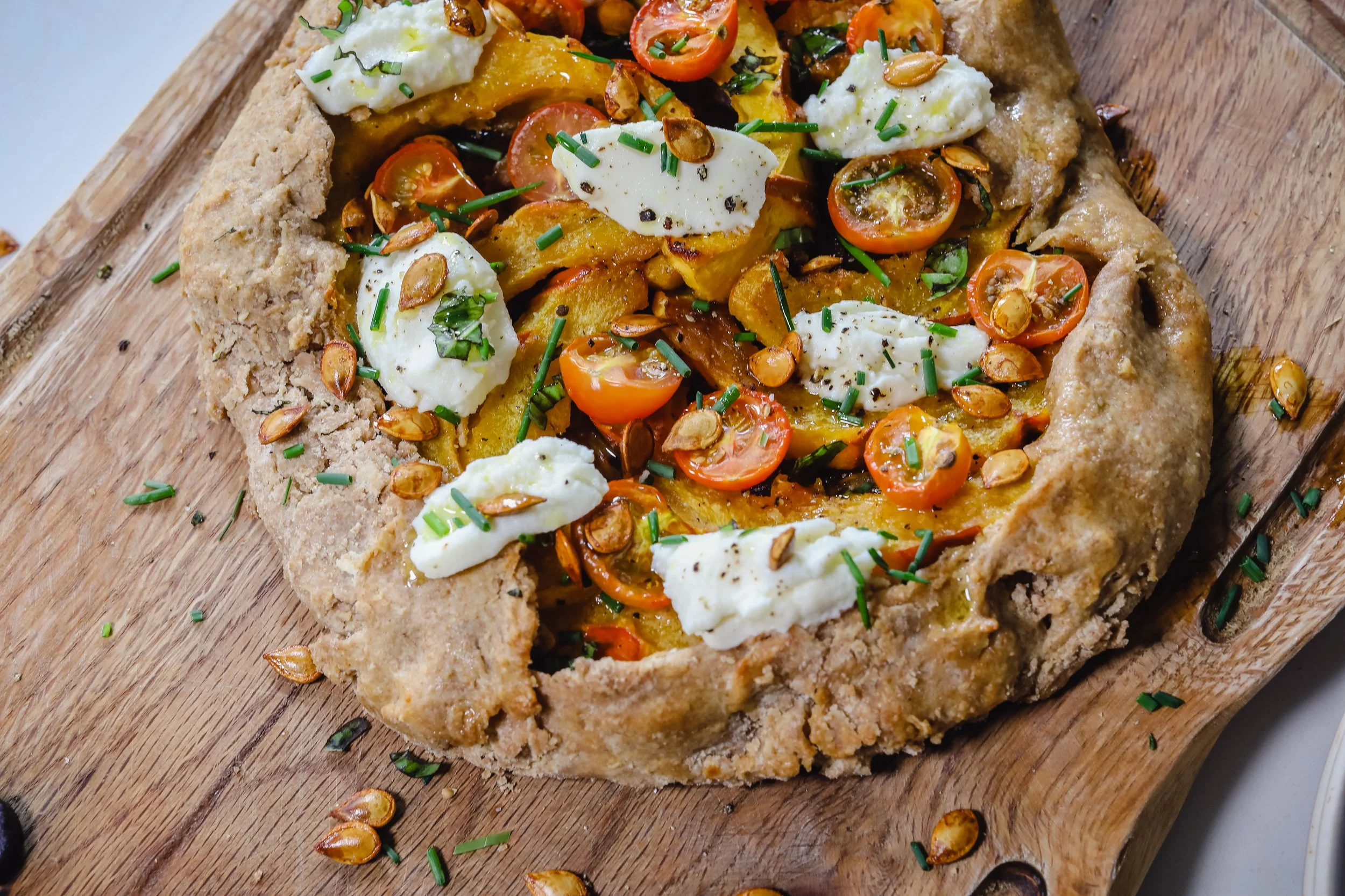 Acorn Squash Galette with Goat Cheese