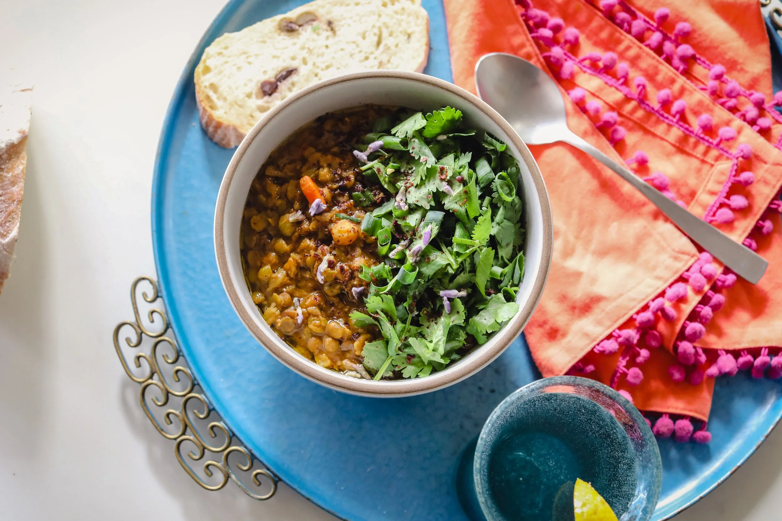 Warming Green Lentil Soup&nbsp;