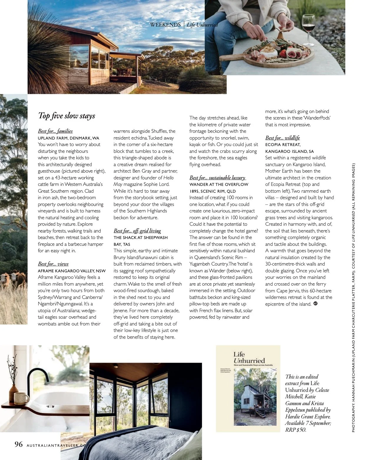 AUSTRALIAN TRAVELLER MAGAZINE LIFE IN THE SLOW LAND Upland Farm australian-traveller-magazine-life-in-the-slow-land-upland-farm
