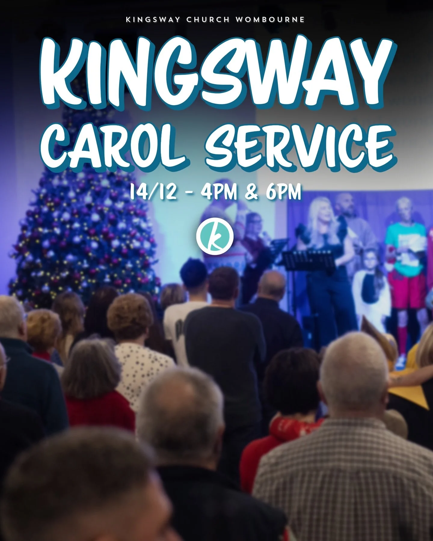 Sunday 14th December - Kingsway Church Carol Service - 4PM &amp; 6PM🎶
⁣⁣
We will be joining together at 4PM &amp; 6PM to sing carols and celebrate Christmas with all of our wonderful worship team. Anyone and everyone is welcome to join us on this sp