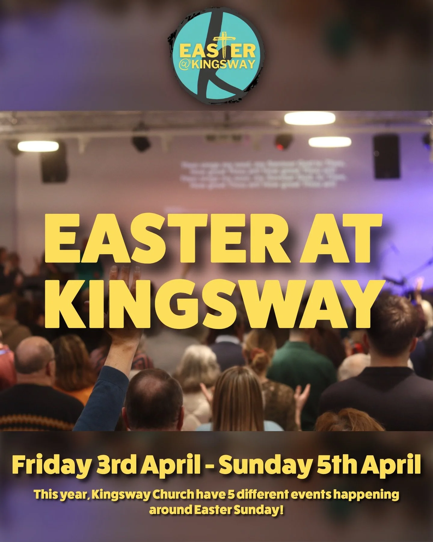 Easter at Kingsway Church🐣⁣⁣⁣
⁣⁣⁣
This year, Kingsway Church have 5 different events happening around Easter Sunday!⁣⁣⁣
⁣⁣⁣
Firstly, we have our Churches Together Good Friday Walk - 3rd April (12PM)🙌⁣⁣⁣
Join us as we retell the Good Friday story at