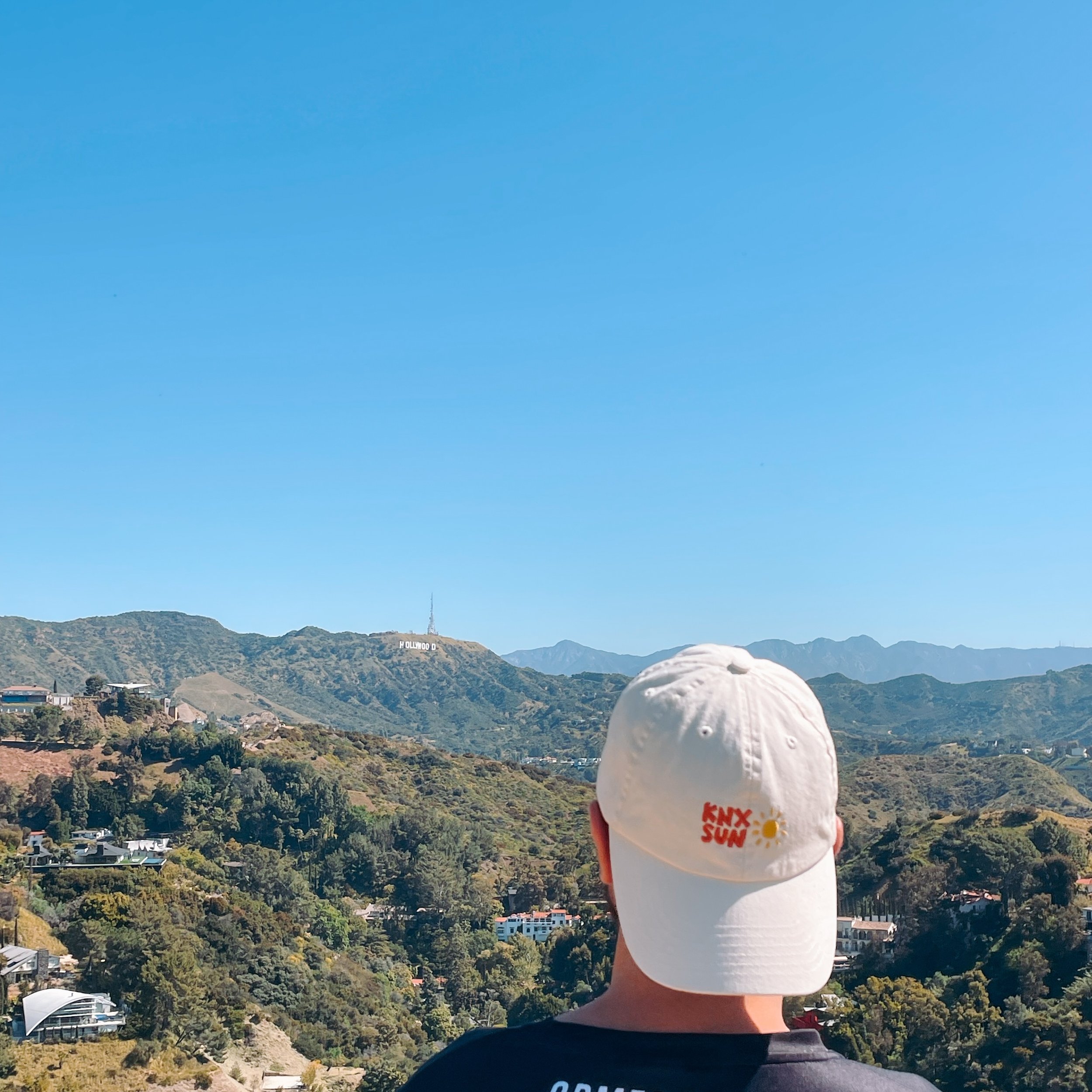 Knx Sun taking the spotlight in Hollywood. Hats are available for purchase at the @kimberleycafe!