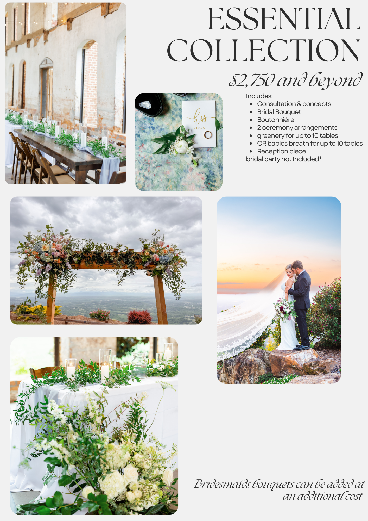 Wedding Florals Packages for Venues .zip - Essential Collection.png
