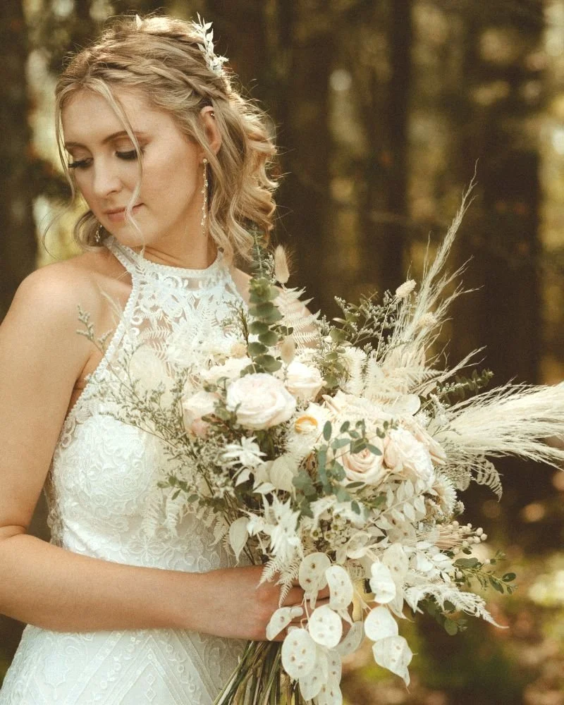 Sarah and Wedding Bouquet