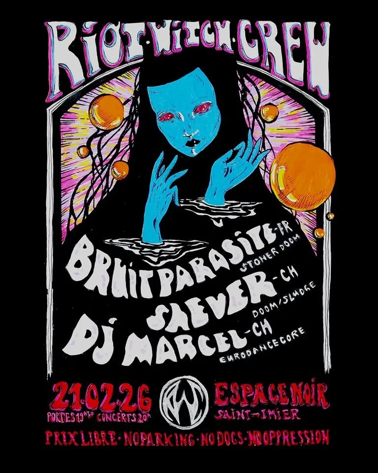 Collab avec Riot Witch Crew : Bruit Parasite // ShEver // DJ Marcel