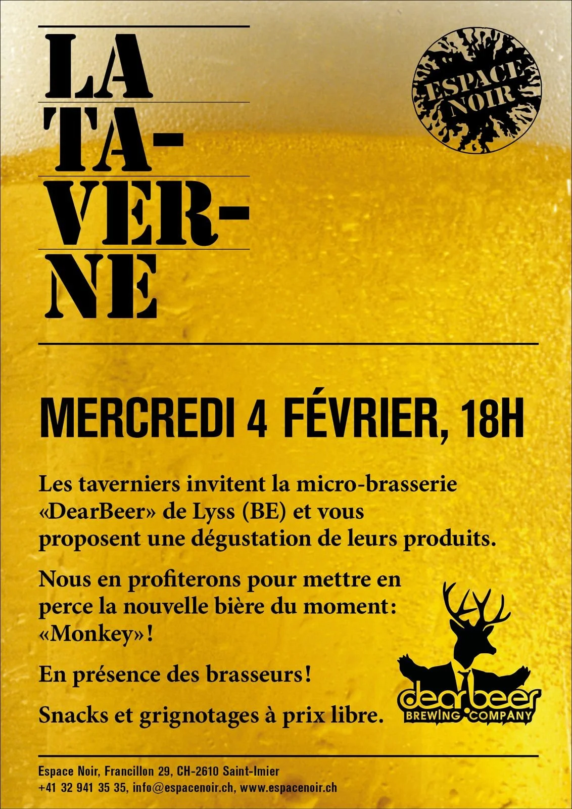 Dégustation de bière - "DeerBeer"