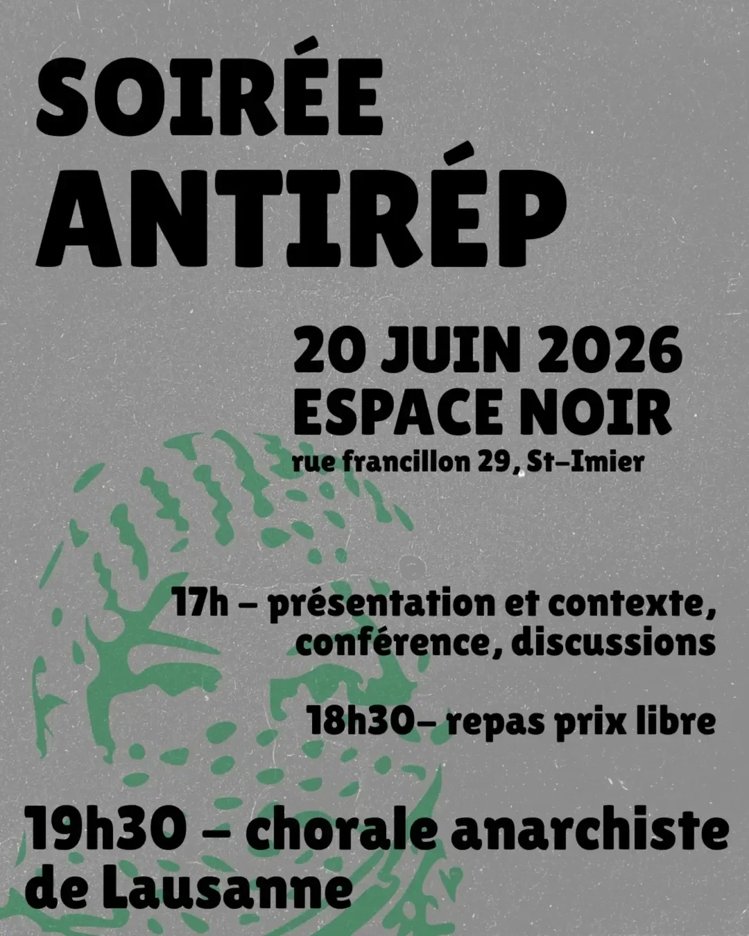 Soirée de soutien antirépression