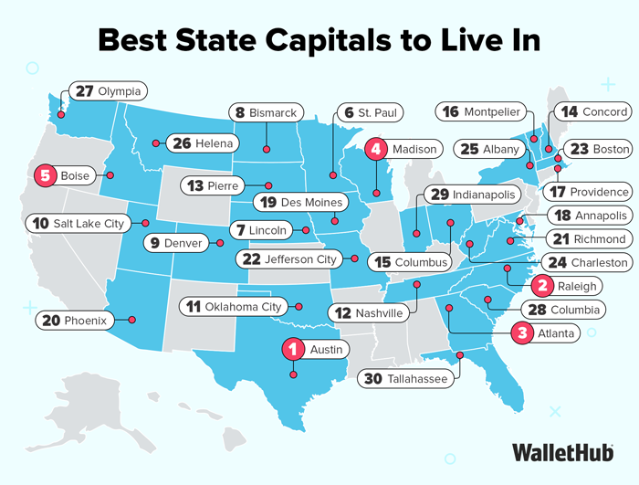 The Heart of North Carolina Named Top Capital City 