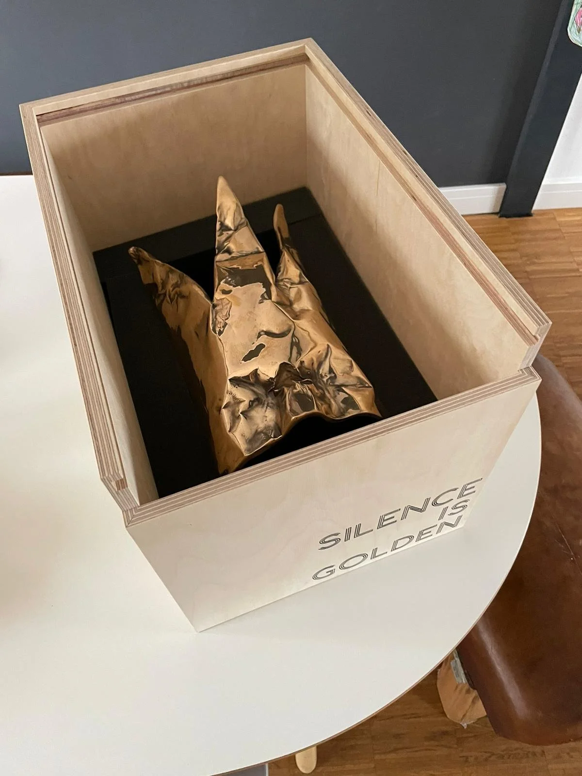 'Silence is Golden' packaging