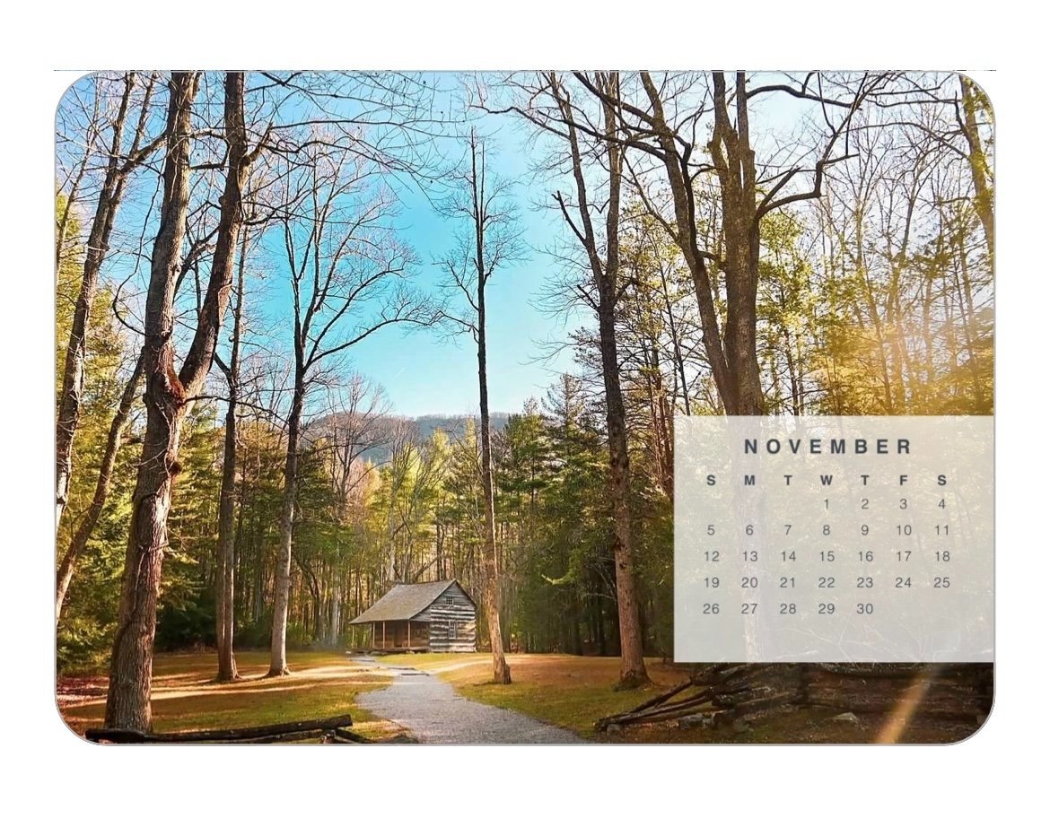 Wood Easel Desktop Calendar