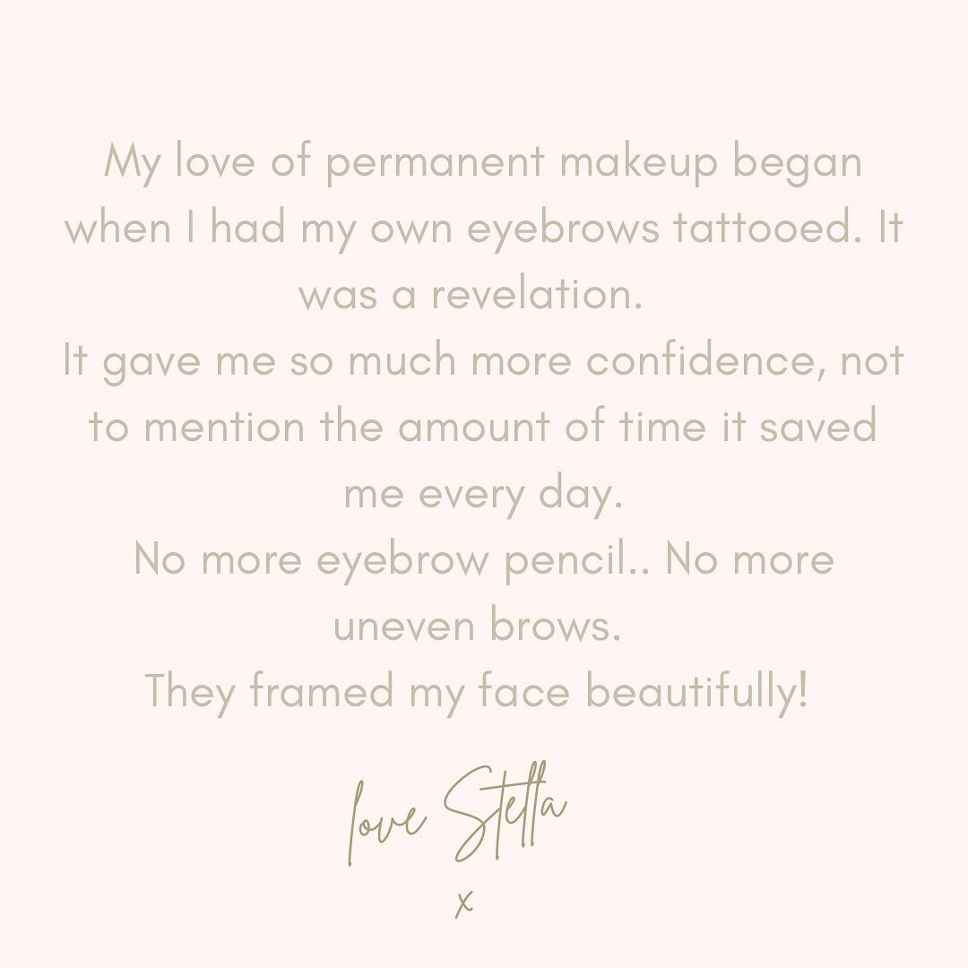 Having my brows done was the BEST thing I ever did! 💖

This is why I started to train and make a career myself in the world of permanent makeup. 

If I can make my clients feel how I do and achieve the brows, lips or eyeliner they desire. My job is 