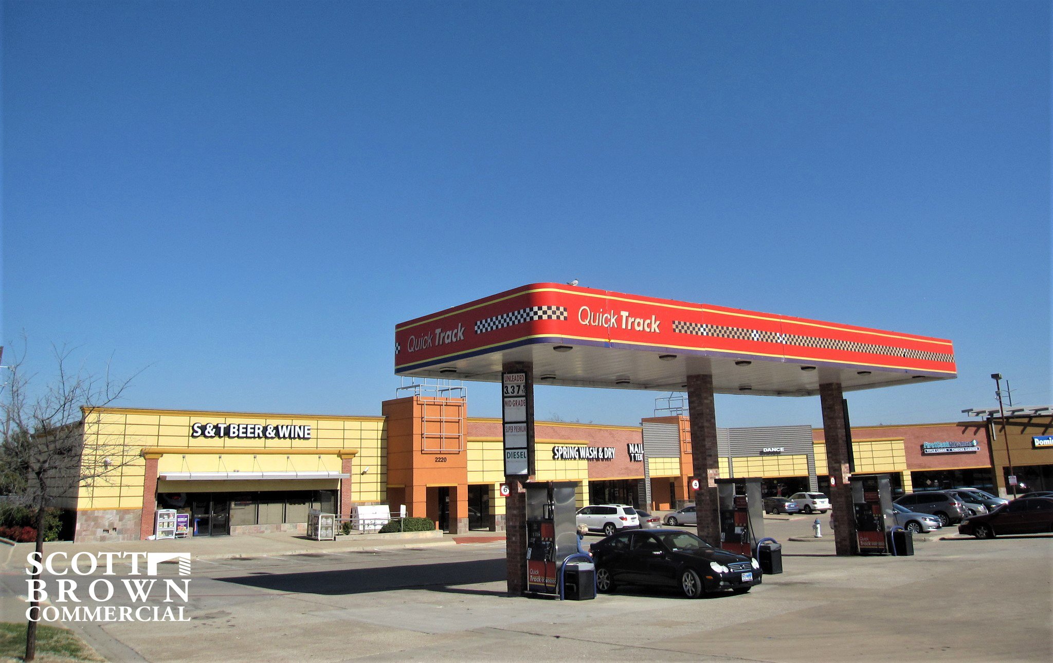  one of the stores at 2220 Marsh Lane has a gas fueling station 
