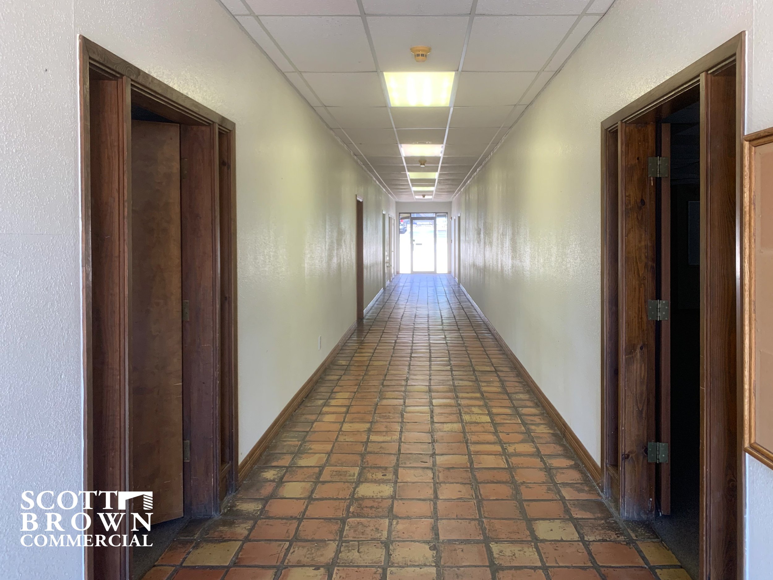  main hallway down 400 S Carroll Boulevard between offices 