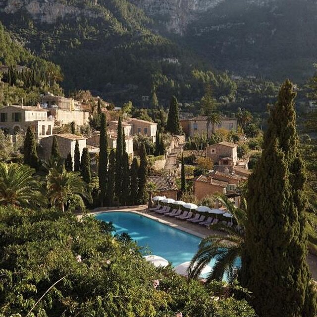 MONDAY BLUES from @belmondlaresidencia @belmond 

Nestled in the Serra de Tramuntana foothills near the Mediterranean, La Residencia is a Majorcan dream. Cozy up in traditional rooms or in the vibrant Designer Suite by Matthew Williamson @matthewwill