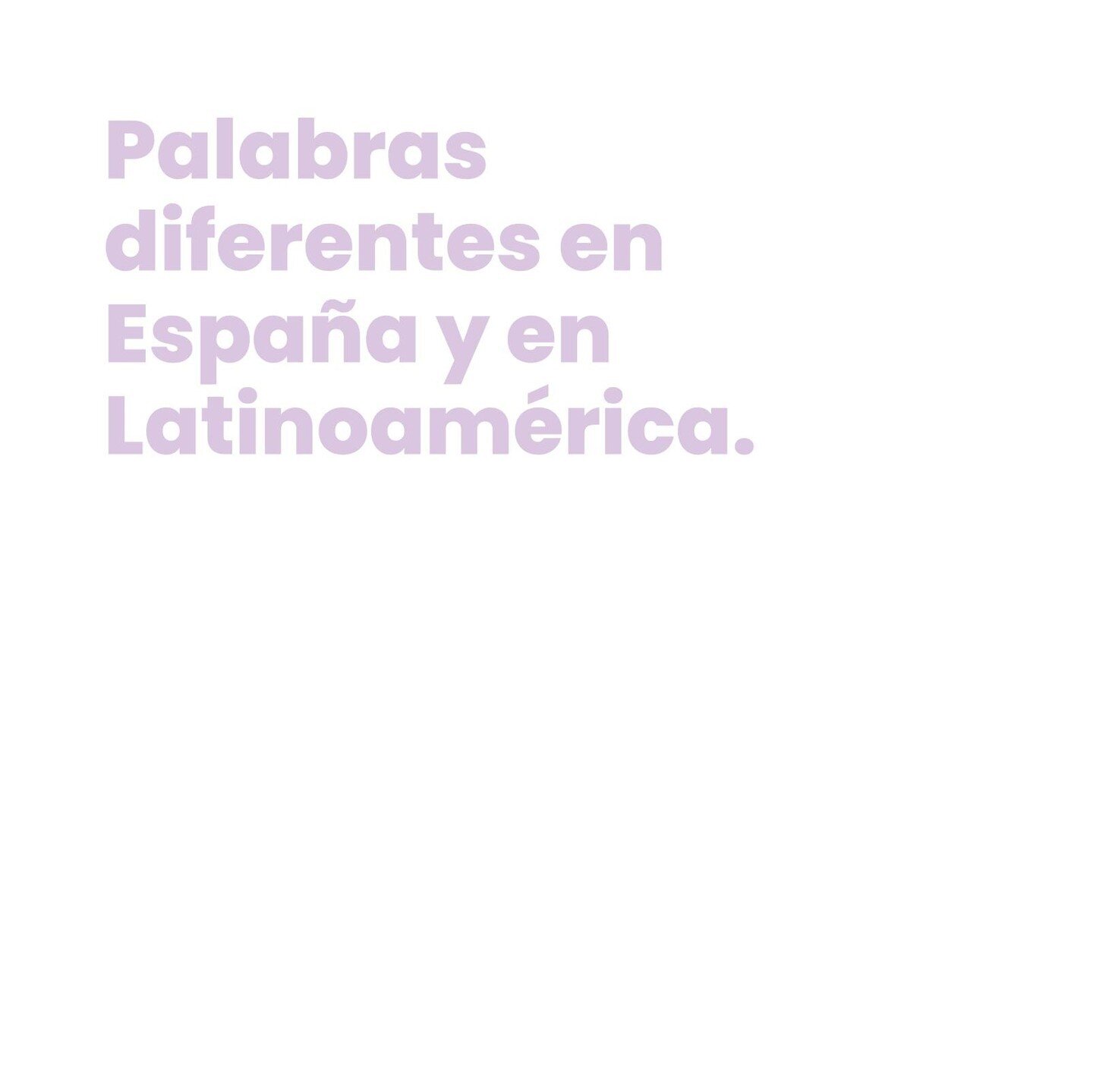 🌎 En espa&ntilde;ol existen muchas palabras que var&iacute;an en su significado o uso entre Espa&ntilde;a y Latinoam&eacute;rica debido a las diferencias culturales y ling&uuml;&iacute;sticas. Aqu&iacute; tienes algunos ejemplos. 📝

🥑 Aguacate &ra