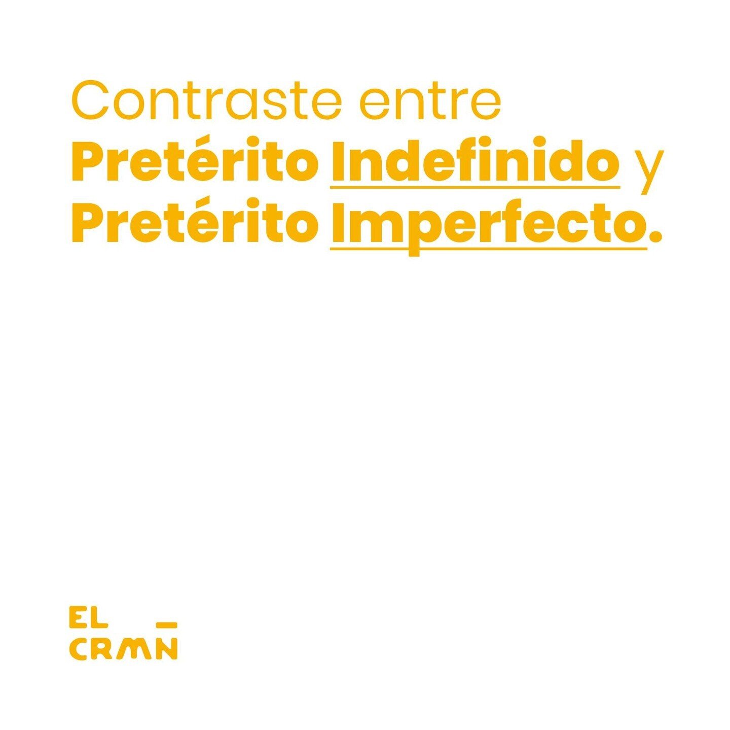 Como ya hemos visto en otras publicaciones, tenemos muchos tiempos verbales para hablar del pasado. En esta publicaci&oacute;n, vamos a ver las diferencias entre el Pret&eacute;rito Indefinido y el Pret&eacute;rito Imperfecto. 📚✏️

El Pret&eacute;ri