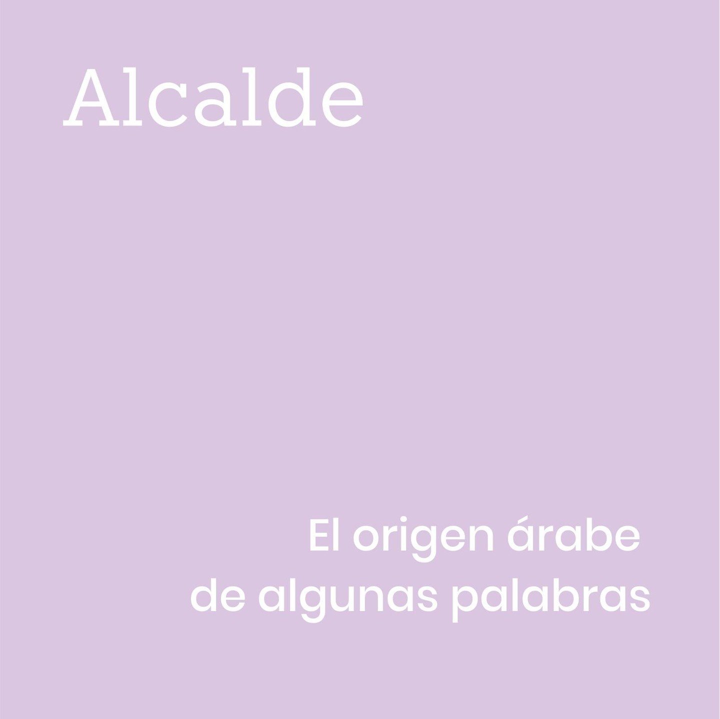 &iquest;Sab&iacute;as que algunas palabras en espa&ntilde;ol tienen su origen en el &aacute;rabe? 📚🕌

Alcalde: La palabra &quot;alcalde&quot;, que significa &quot;gobernante de una ciudad&quot;, proviene del &aacute;rabe &quot;al-qāḍī&quot;, que se