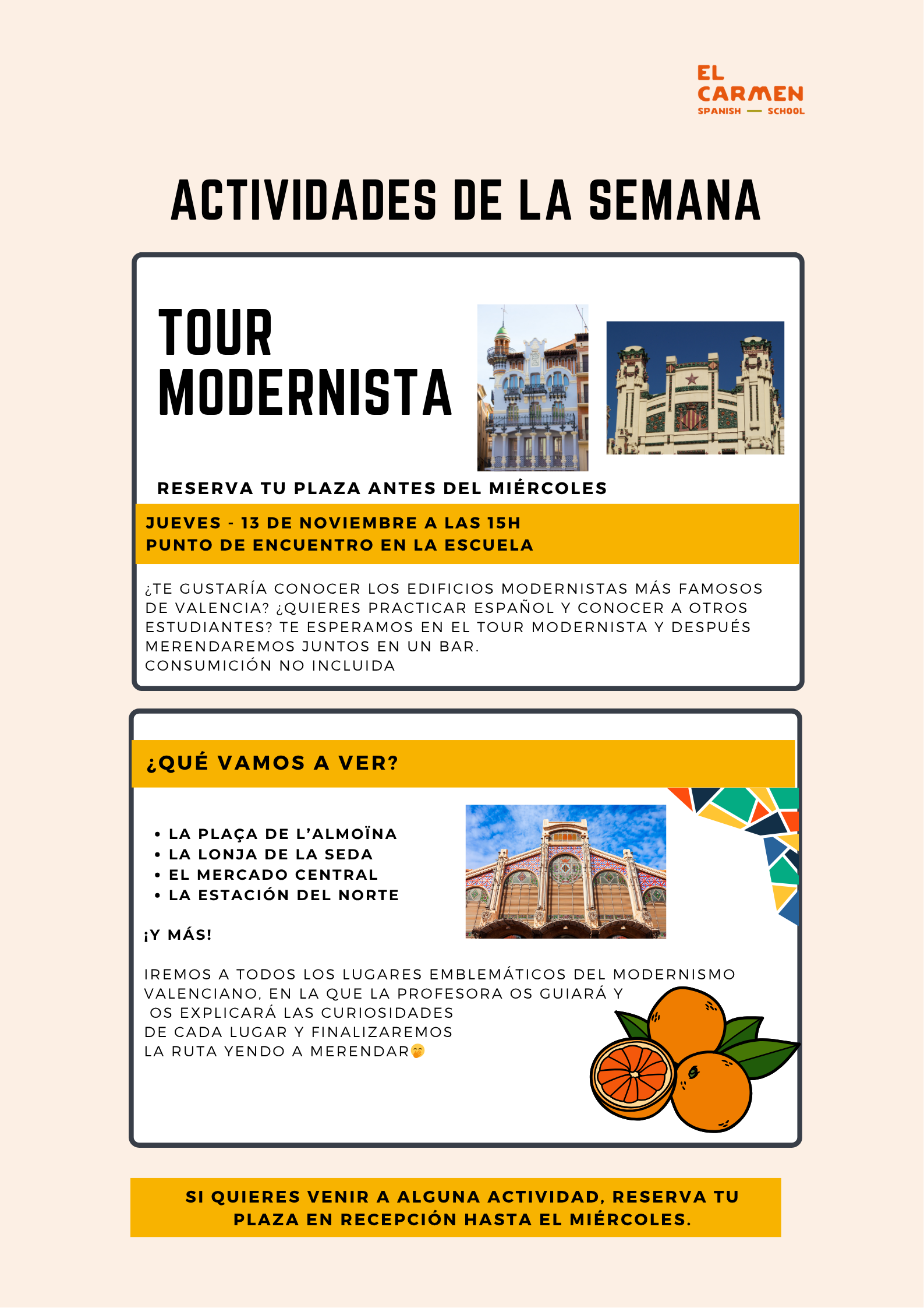 TOUR MODERNISTA POR VALENCIA 🍊 