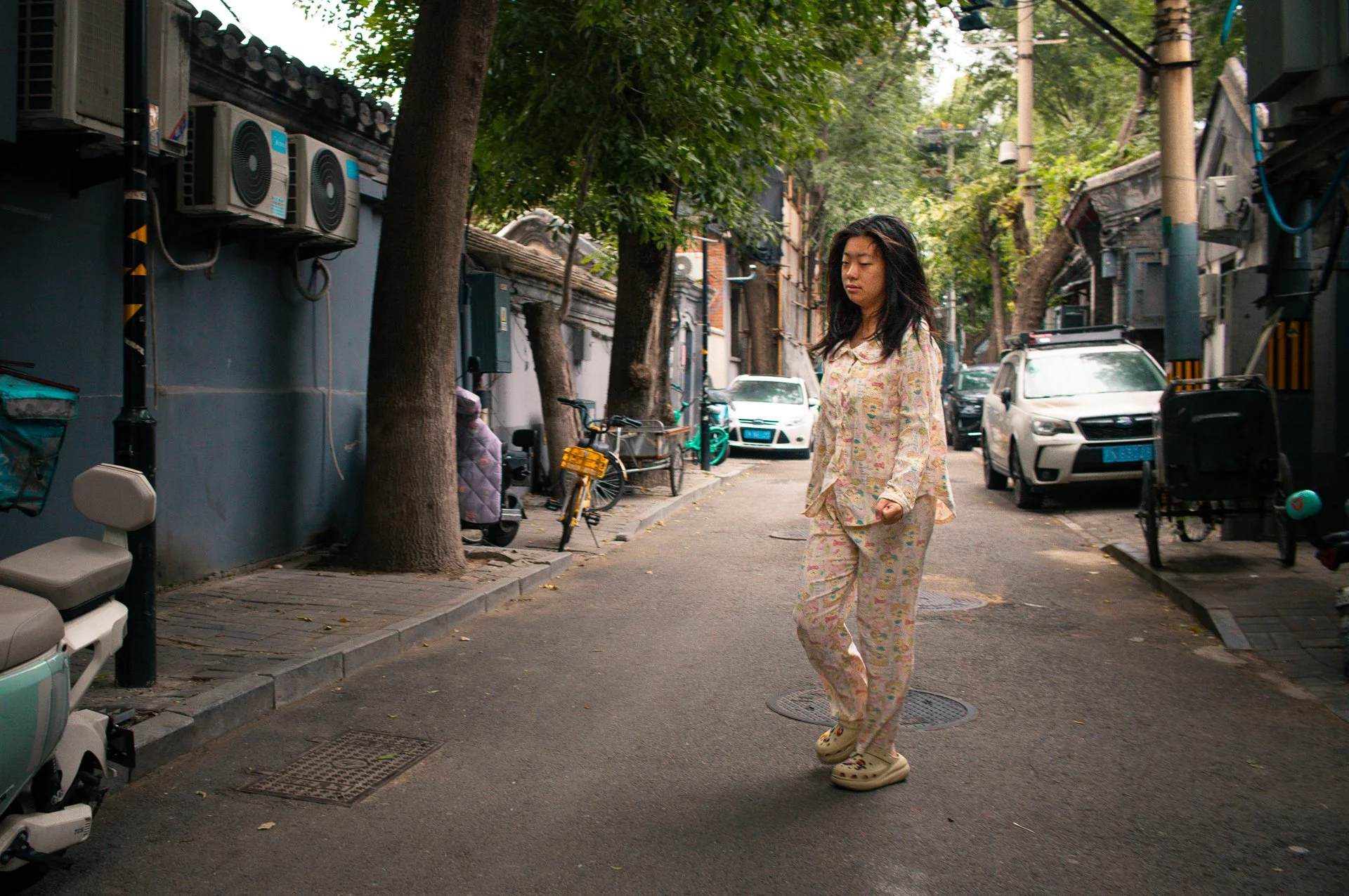 Pyjama woman, Beijing