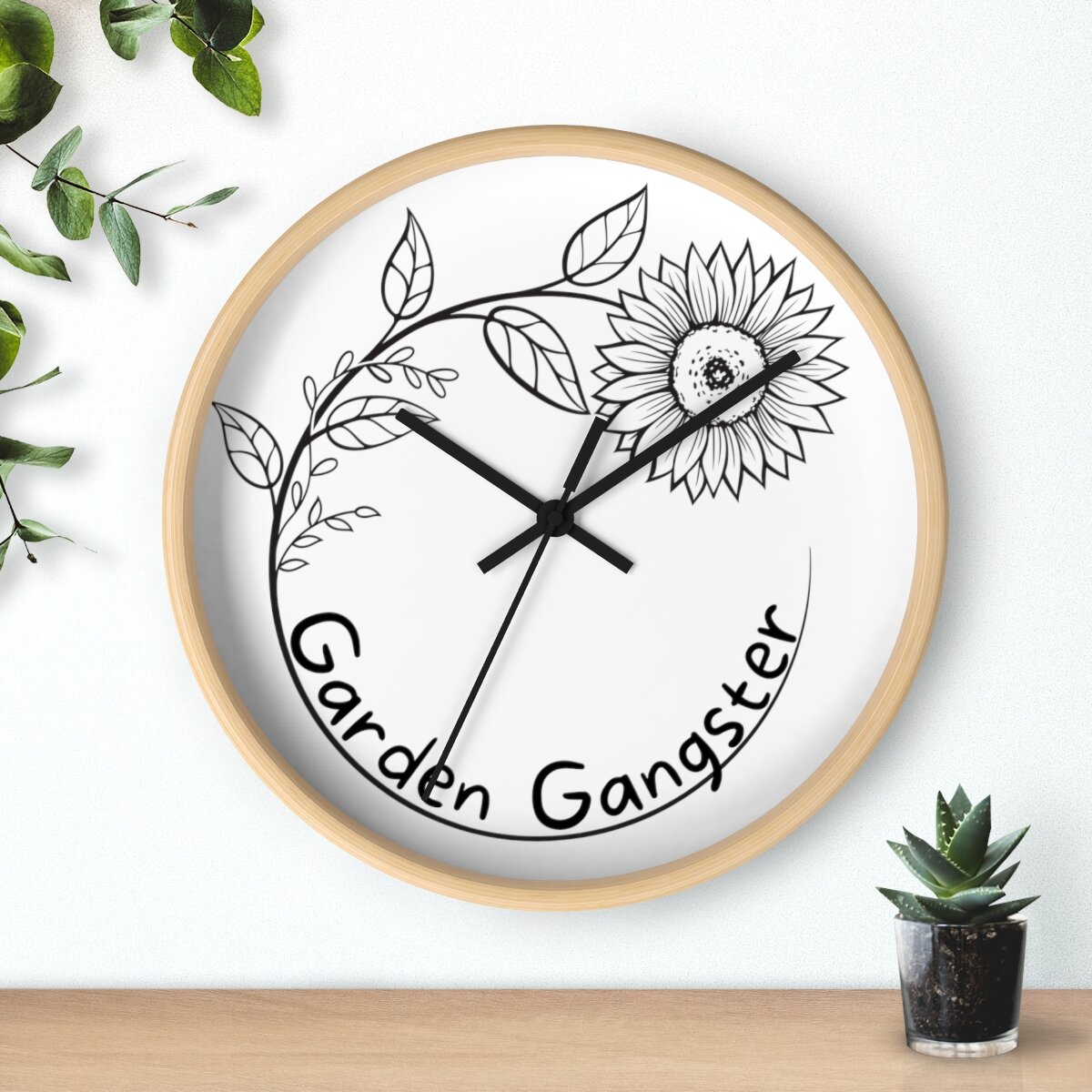 Garden Gangster: Wall Clock
