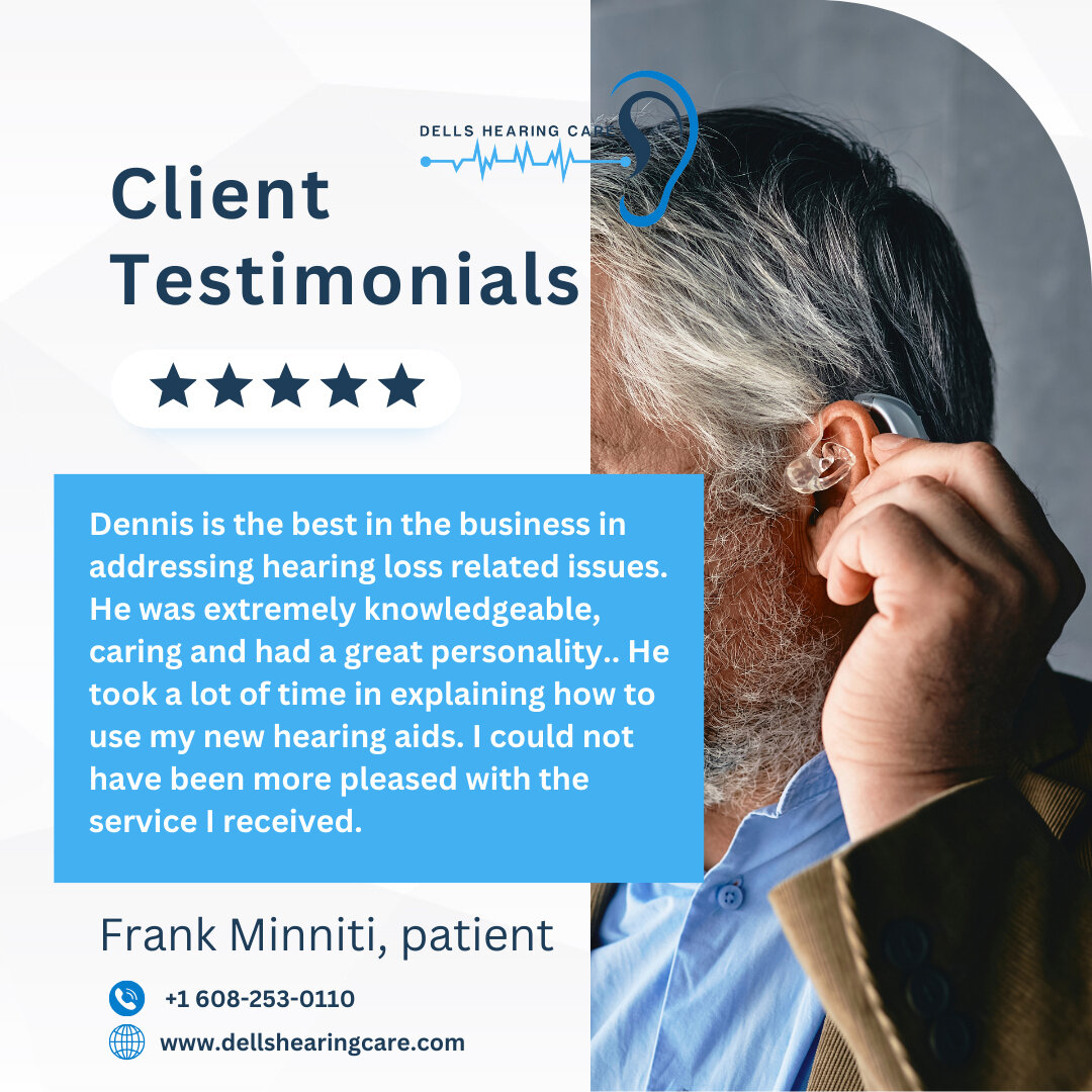 Thank you, Frank Minniti, for your wonderful feedback! 🙏 We're here to provide you with detailed and personalized assistance in choosing the perfect hearing aid. 

#Testimonial #BetterHearing #HealthyHearing #HearingHealth #SoundOfLife #EarProtectio