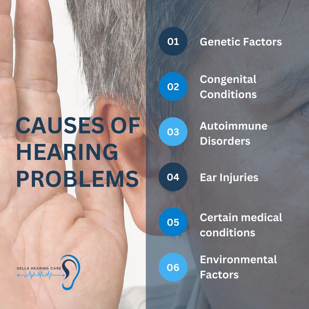 Hearing problems can cause a variety of factors. From genetic factors to environmental influences, we're committed to understanding the diverse causes behind hearing issues. Trust our expertise to navigate your hearing health journey with professiona