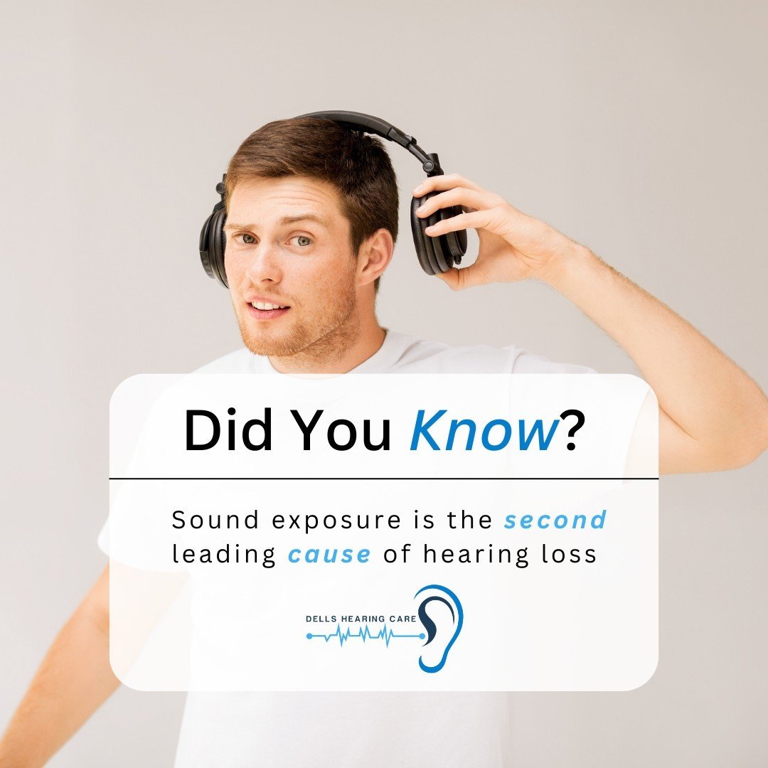 Did you know? Sound exposure ranks as the second leading cause of hearing loss. At Dell's Hearing Care, we're here to educate and protect your hearing health. Trust our professional guidance to safeguard your precious sense of sound. 

#HearingHealth