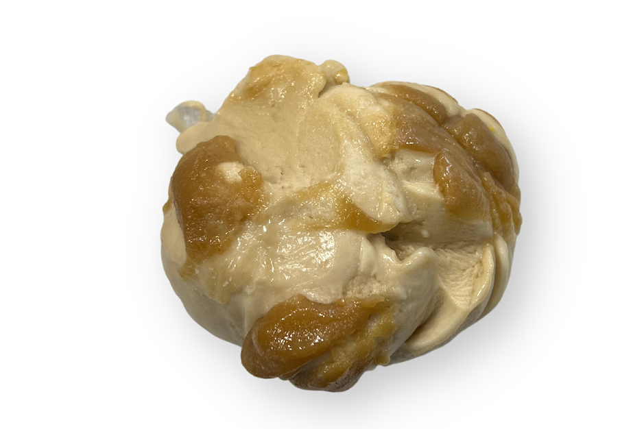 Vegan salted caramel and coconut ice cream