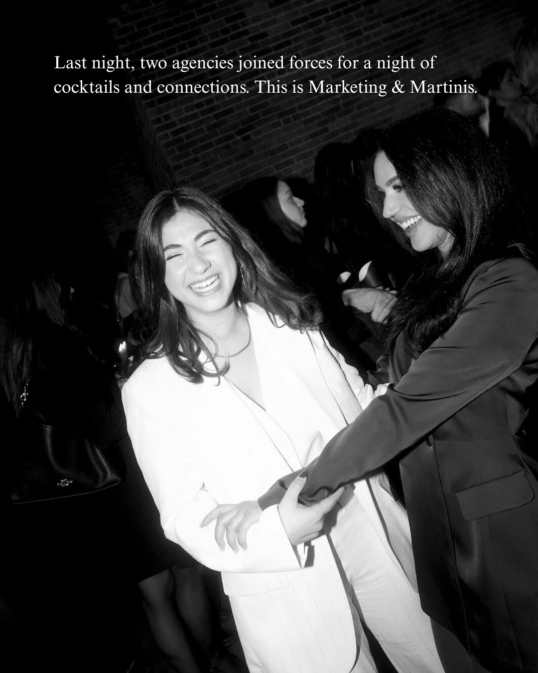 Last night, two agencies came together for a night of cocktails and connections. This was Marketing & Martinis. 
An evening that brought together some of Montreal’s most creative marketing minds.
Thank you to everyone who joined us, mingl