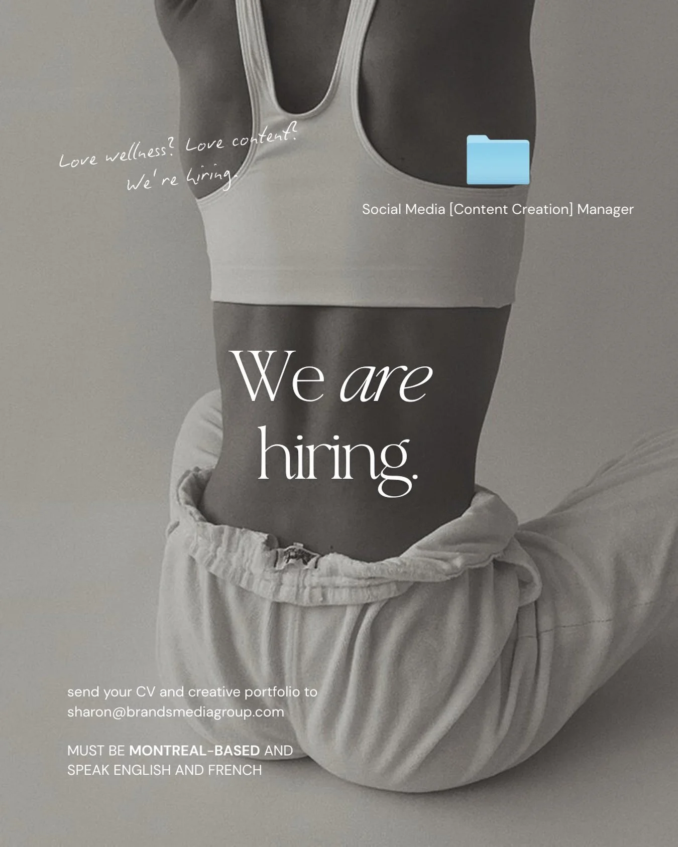 We&rsquo;re Hiring &mdash; Full-Time Social Media &amp; Content Manager (Freelance)

Start Date: March 15

This role will focus primarily on wellness, movement, and pilates brands.

WHAT WE&rsquo;RE LOOKING FOR:
&bull; Strong content ideation and tre