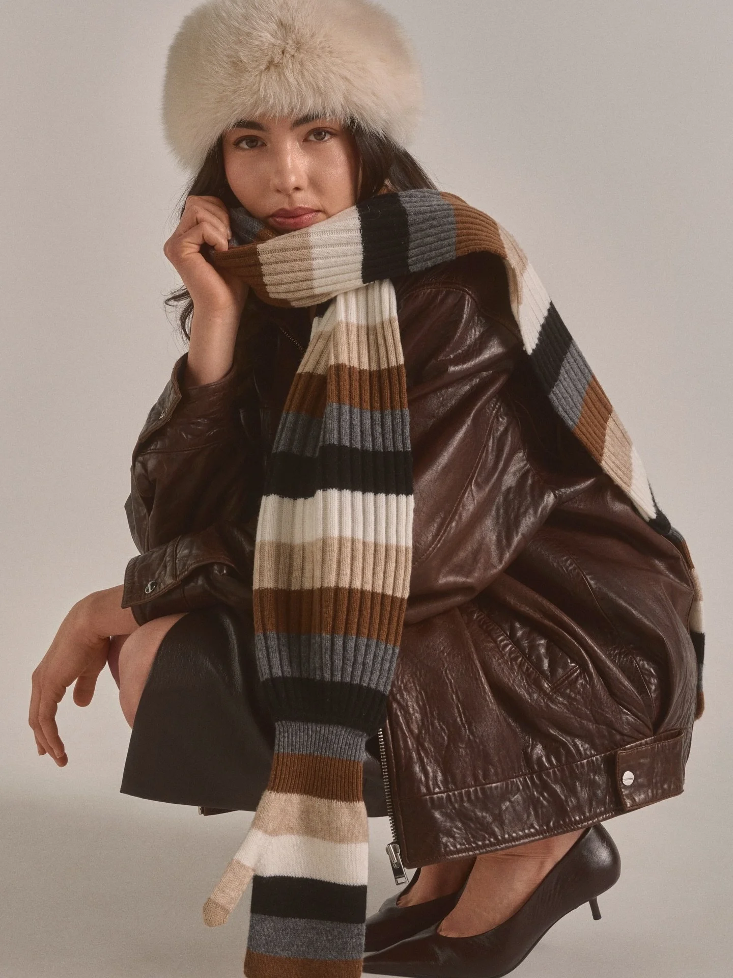 For @maison_izzy, the winter accessories brand, we produced the second part of their collection with a bolder, more colorful direction, embracing patterns, prints, and rich textures as part of everyday luxury.

The vision was to show how statement wi