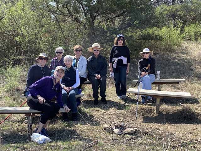  Don Young  led a tour of Tandy Hills for members of the Mockingbird Garden Club on April 1st. 
