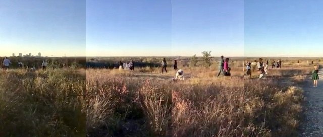  A series of stills from a video taken on the Hawk Trail in 2021. Dozens of people taking selfies, all on differnt trails they created.  Even more photographers were out of camera range. View the full video  HERE . 