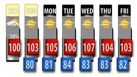  A typical week in July 2011. 