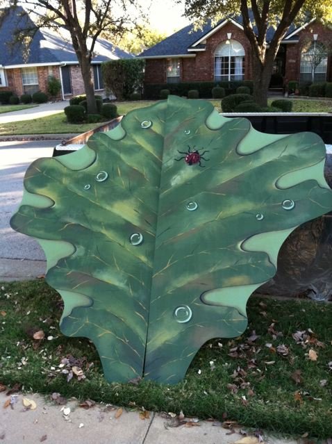 The "leaf" prop that Heather Foote will use in the&nbsp; Food Factory on the Prairie &nbsp;at PFx3. 