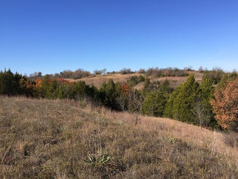  Beautiful prairie hills under a big blue November sky. 