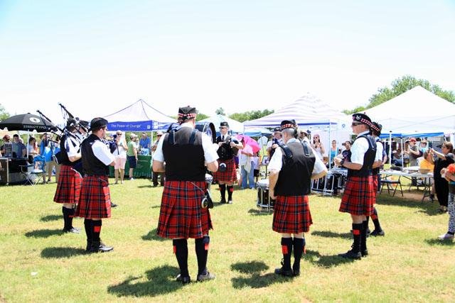  Always popular, Fort Worth Scottish Pipes &amp; Drums corp made another appearance. 
