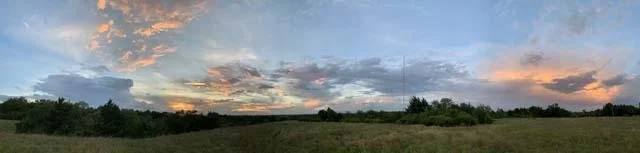  Panoramic sunset shot on June 30. 