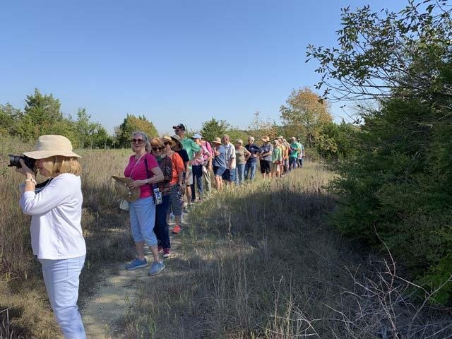  On October 7,&nbsp; Don &amp; Debora Young &nbsp;led a hike for 25 folks from the&nbsp; Out &amp; About &nbsp;program at Tarrant County College NE. 