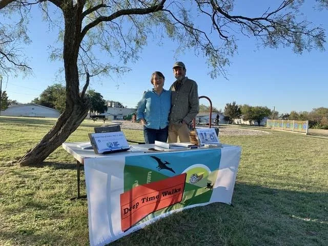   Heather &amp; Mike Foote &nbsp;staffed a table On November 6 to promote the&nbsp;  Deep Time Walk  . 